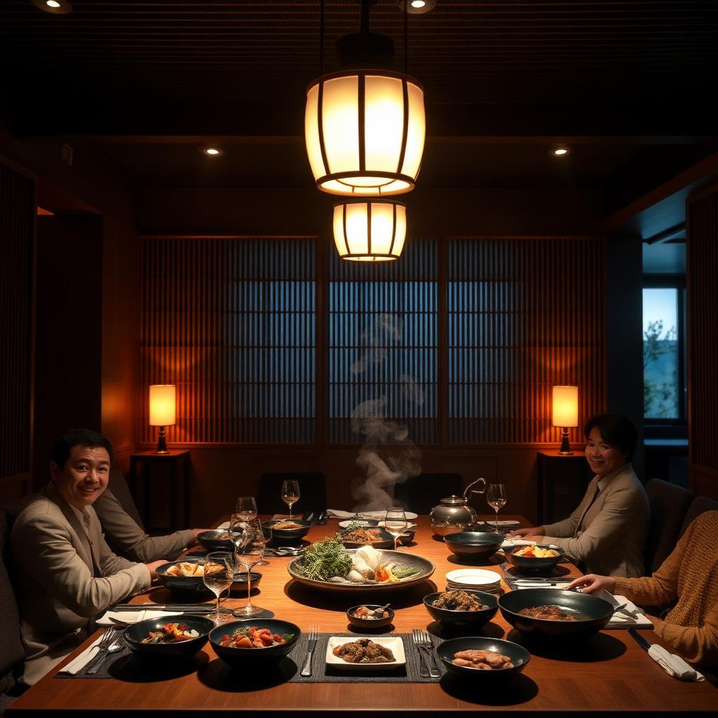 日式怀石晚餐桌
